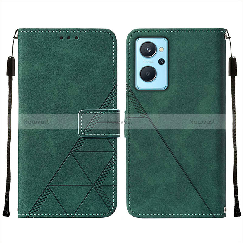 Leather Case Stands Flip Cover Holder Y01B for Oppo A96 4G