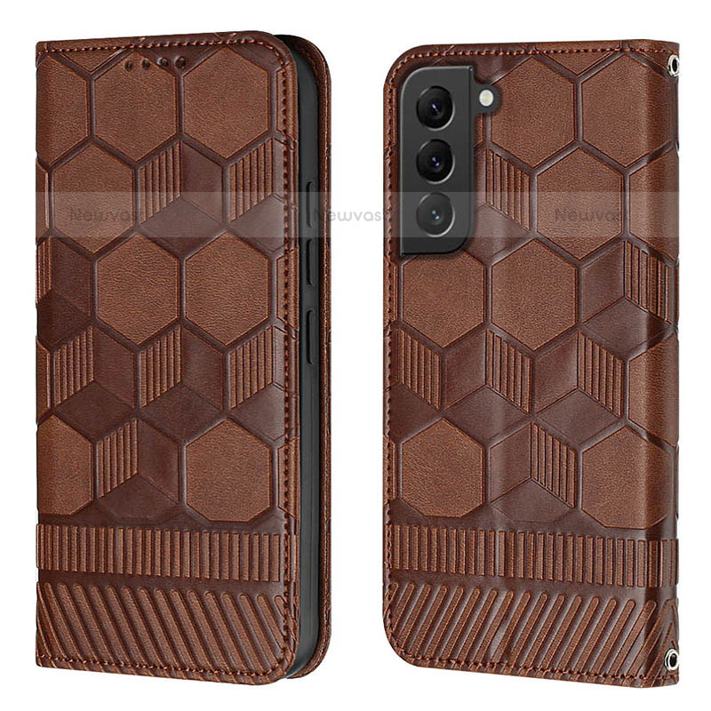 Leather Case Stands Flip Cover Holder Y01B for Samsung Galaxy S21 FE 5G