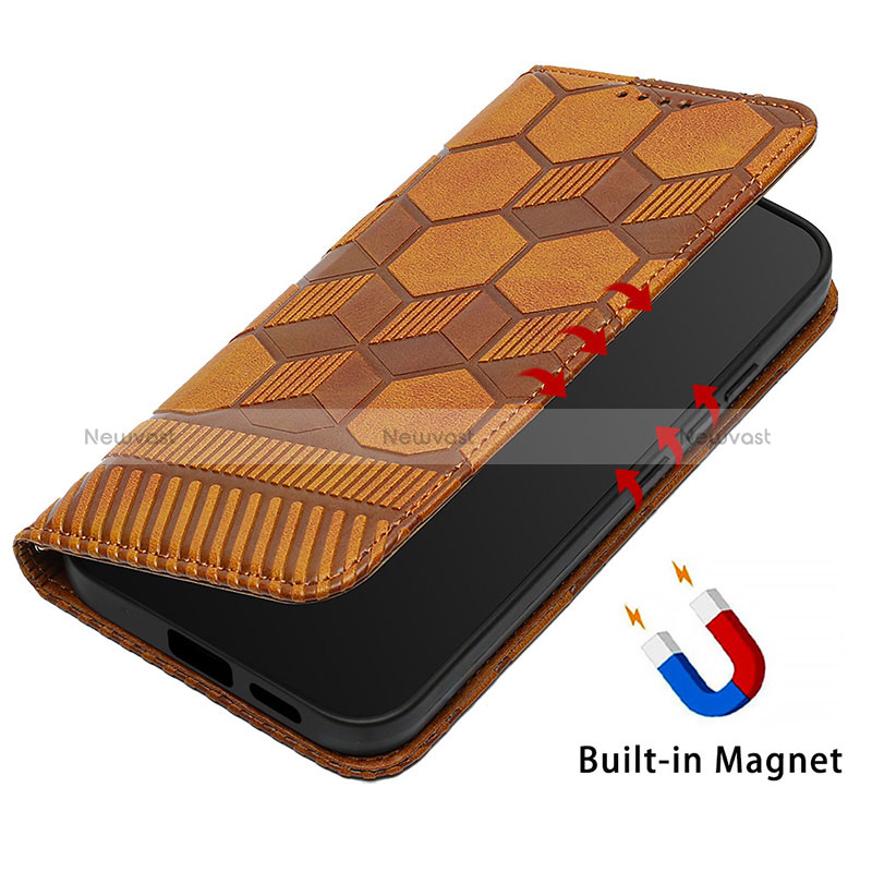 Leather Case Stands Flip Cover Holder Y01B for Samsung Galaxy S24 5G