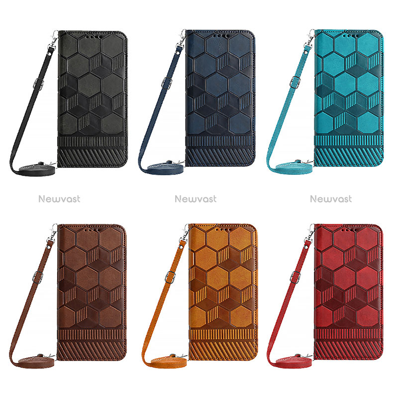 Leather Case Stands Flip Cover Holder Y01B for Xiaomi Redmi 10C 4G
