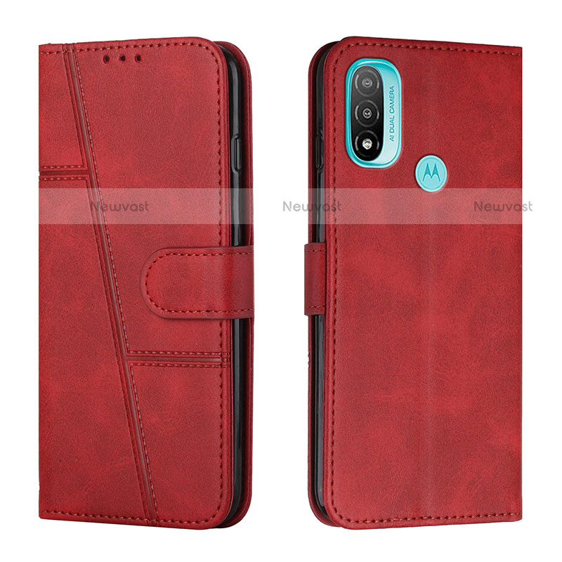 Leather Case Stands Flip Cover Holder Y01X for Motorola Moto E30