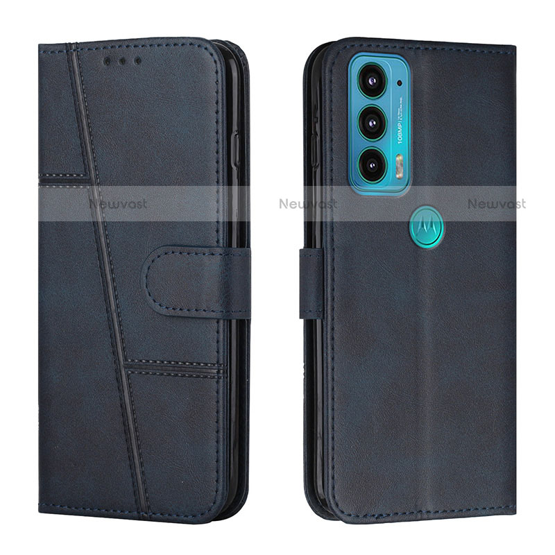 Leather Case Stands Flip Cover Holder Y01X for Motorola Moto Edge 20 5G