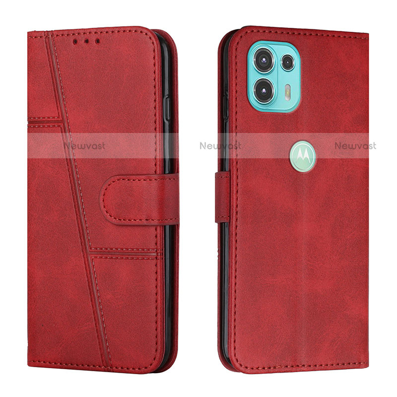 Leather Case Stands Flip Cover Holder Y01X for Motorola Moto Edge 20 Lite 5G