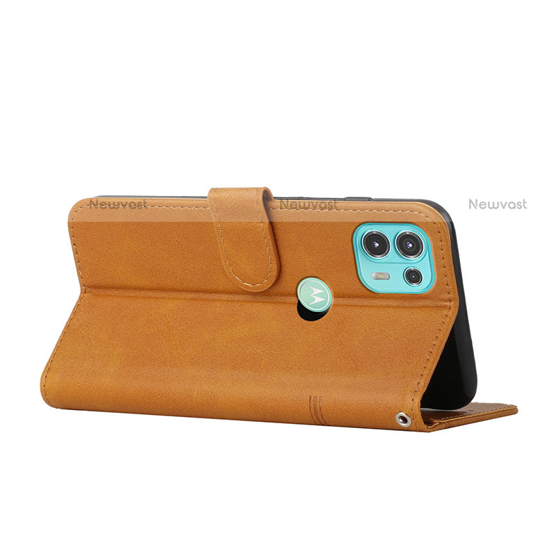 Leather Case Stands Flip Cover Holder Y01X for Motorola Moto Edge 20 Lite 5G