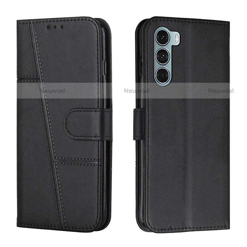 Leather Case Stands Flip Cover Holder Y01X for Motorola Moto G200 5G