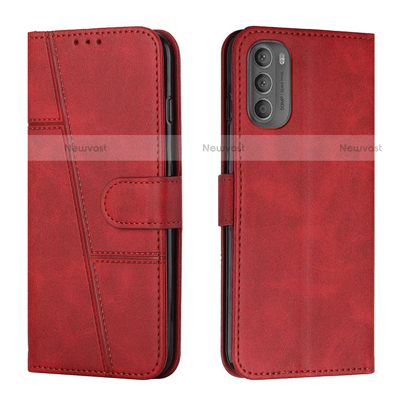 Leather Case Stands Flip Cover Holder Y01X for Motorola Moto G31