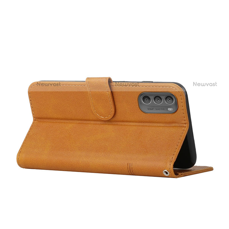 Leather Case Stands Flip Cover Holder Y01X for Motorola Moto G31