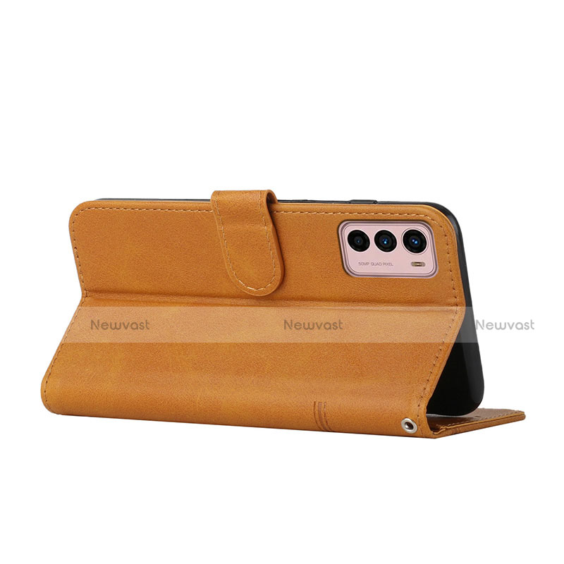 Leather Case Stands Flip Cover Holder Y01X for Motorola Moto G42