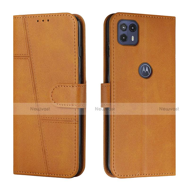 Leather Case Stands Flip Cover Holder Y01X for Motorola Moto G50 5G