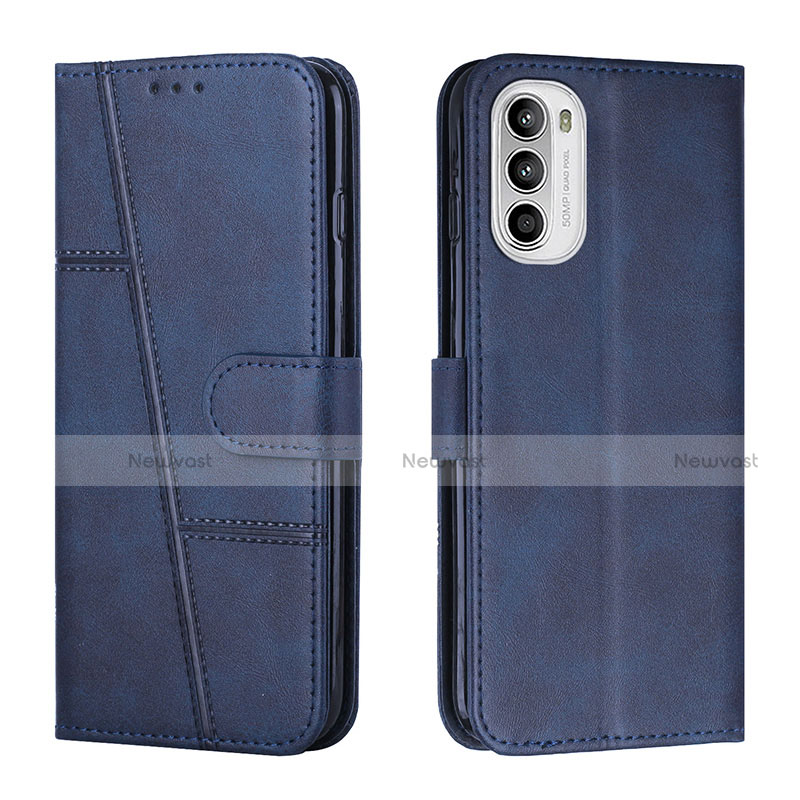Leather Case Stands Flip Cover Holder Y01X for Motorola MOTO G52