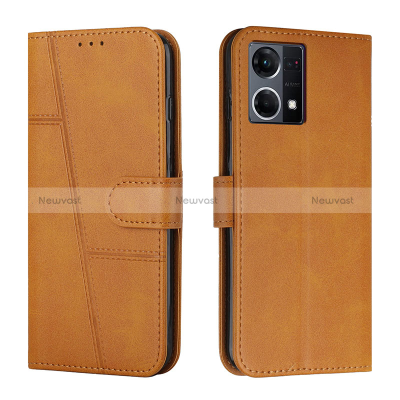 Leather Case Stands Flip Cover Holder Y01X for Oppo Reno8 4G