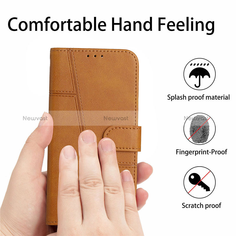 Leather Case Stands Flip Cover Holder Y01X for Oppo Reno8 5G