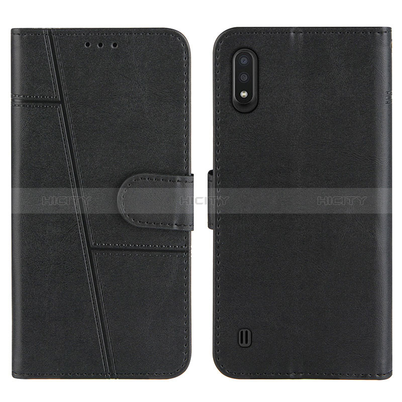 Leather Case Stands Flip Cover Holder Y01X for Samsung Galaxy A01 SM-A015