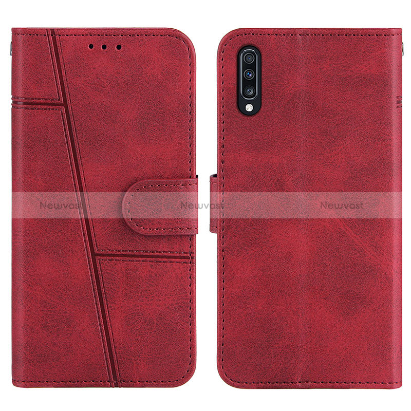 Leather Case Stands Flip Cover Holder Y01X for Samsung Galaxy A50