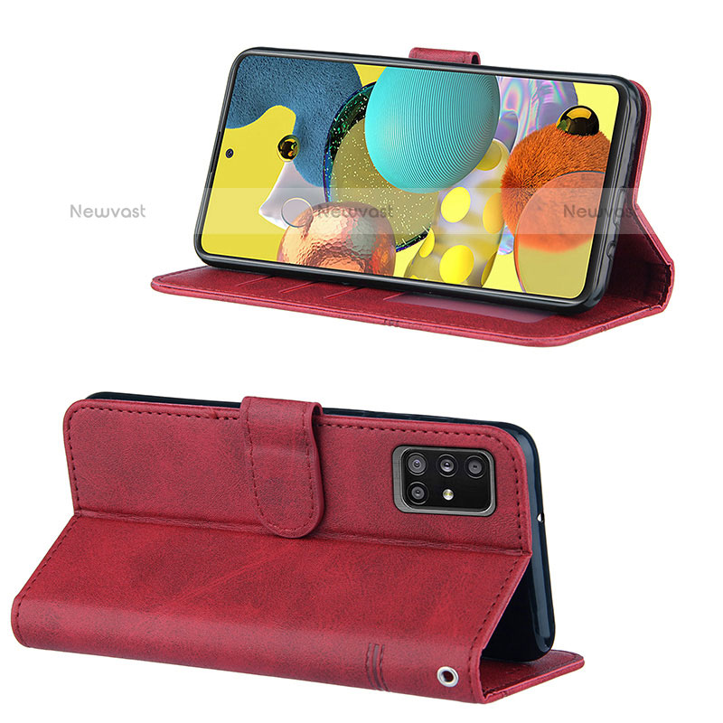 Leather Case Stands Flip Cover Holder Y01X for Samsung Galaxy A51 4G