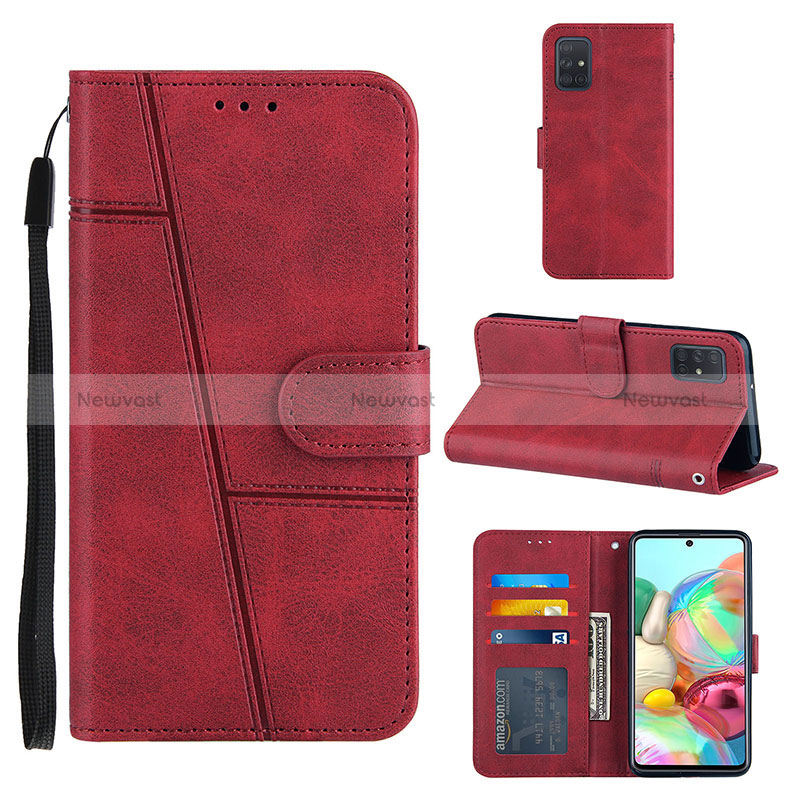 Leather Case Stands Flip Cover Holder Y01X for Samsung Galaxy A71 5G