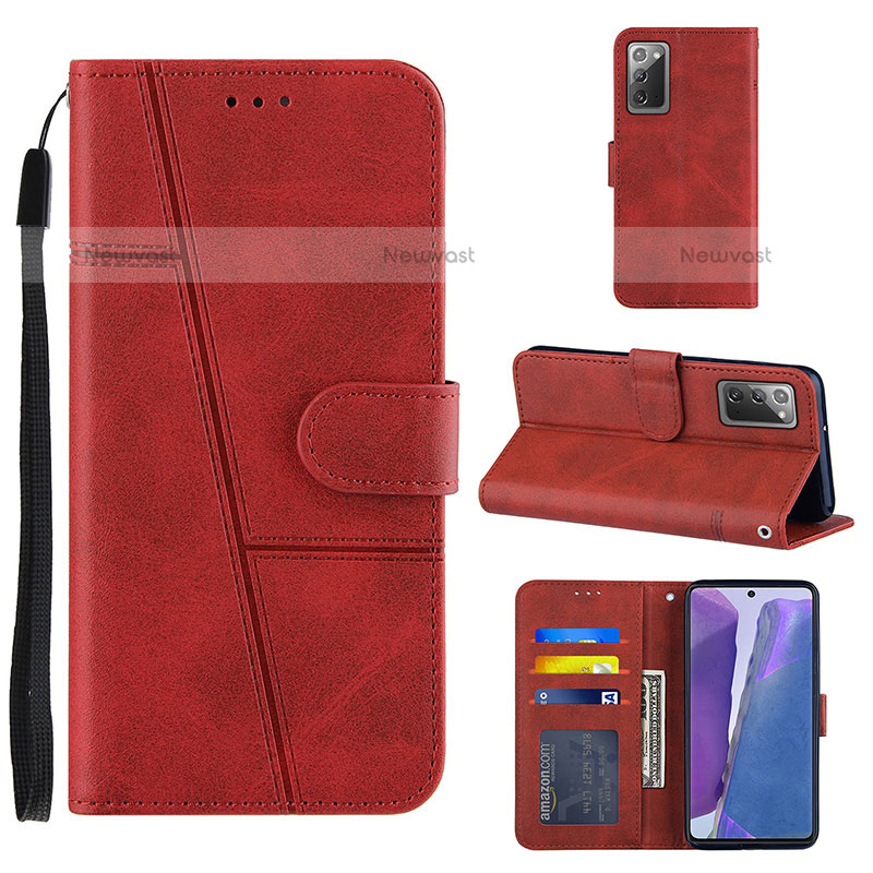 Leather Case Stands Flip Cover Holder Y01X for Samsung Galaxy Note 20 5G