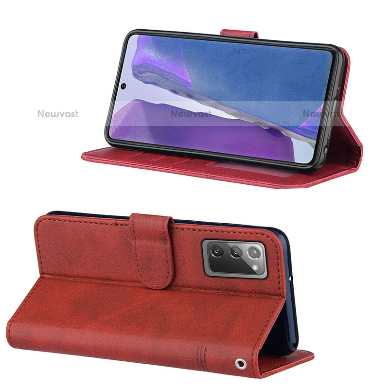 Leather Case Stands Flip Cover Holder Y01X for Samsung Galaxy Note 20 5G