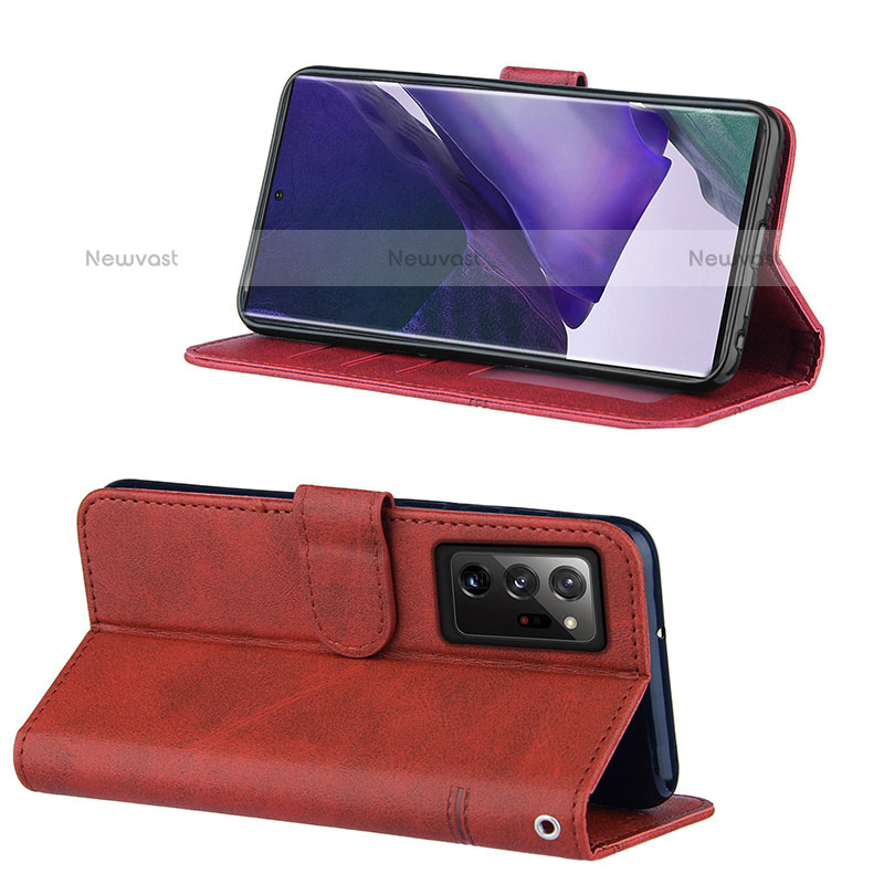 Leather Case Stands Flip Cover Holder Y01X for Samsung Galaxy Note 20 Ultra 5G