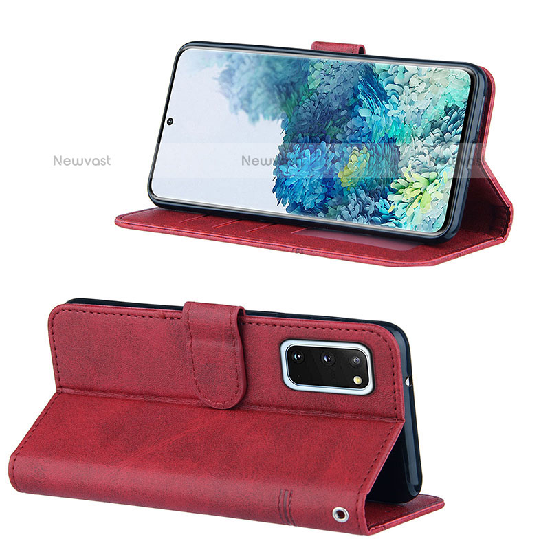 Leather Case Stands Flip Cover Holder Y01X for Samsung Galaxy S20