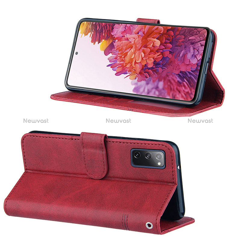 Leather Case Stands Flip Cover Holder Y01X for Samsung Galaxy S20 Lite 5G