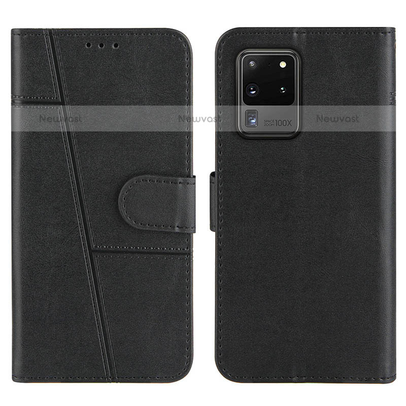 Leather Case Stands Flip Cover Holder Y01X for Samsung Galaxy S20 Ultra 5G