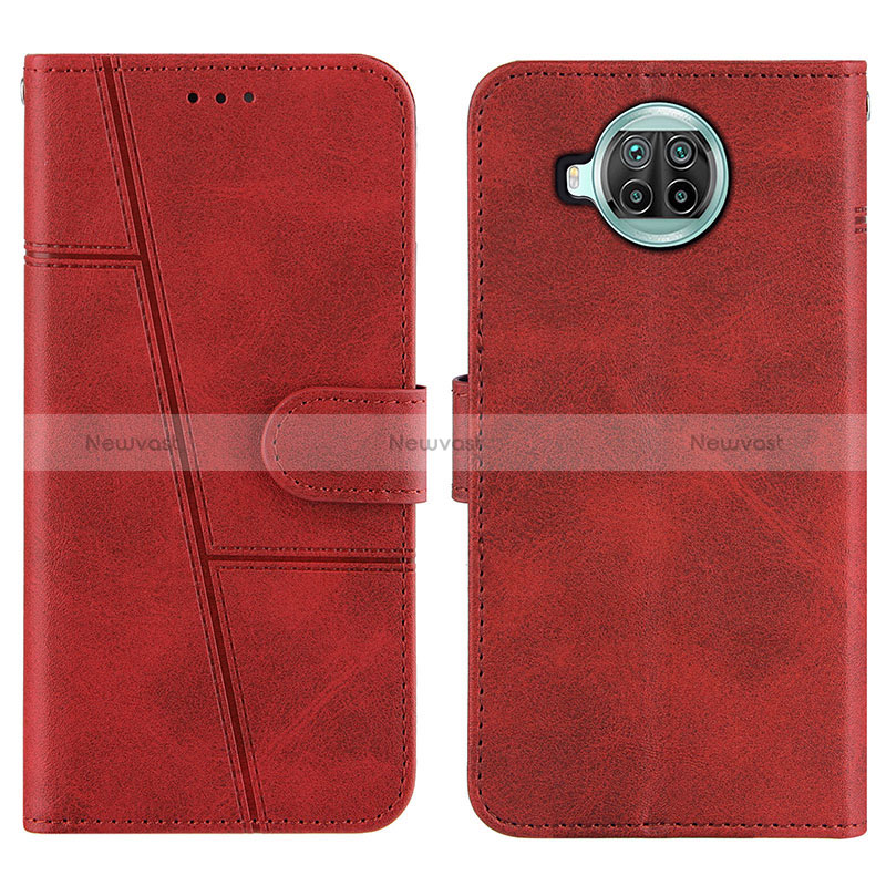 Leather Case Stands Flip Cover Holder Y01X for Xiaomi Mi 10T Lite 5G Red