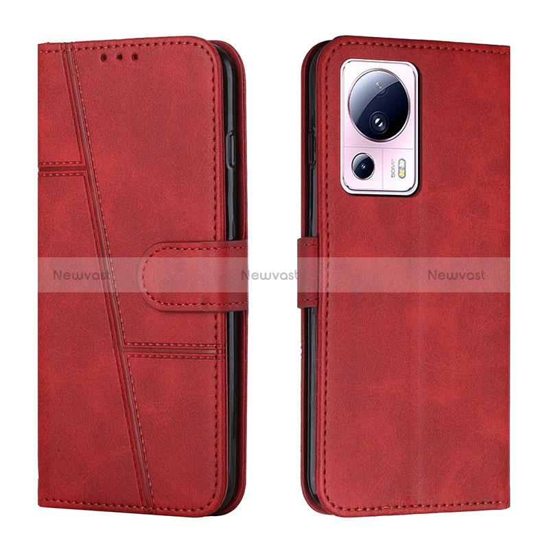 Leather Case Stands Flip Cover Holder Y01X for Xiaomi Mi 13 Lite 5G