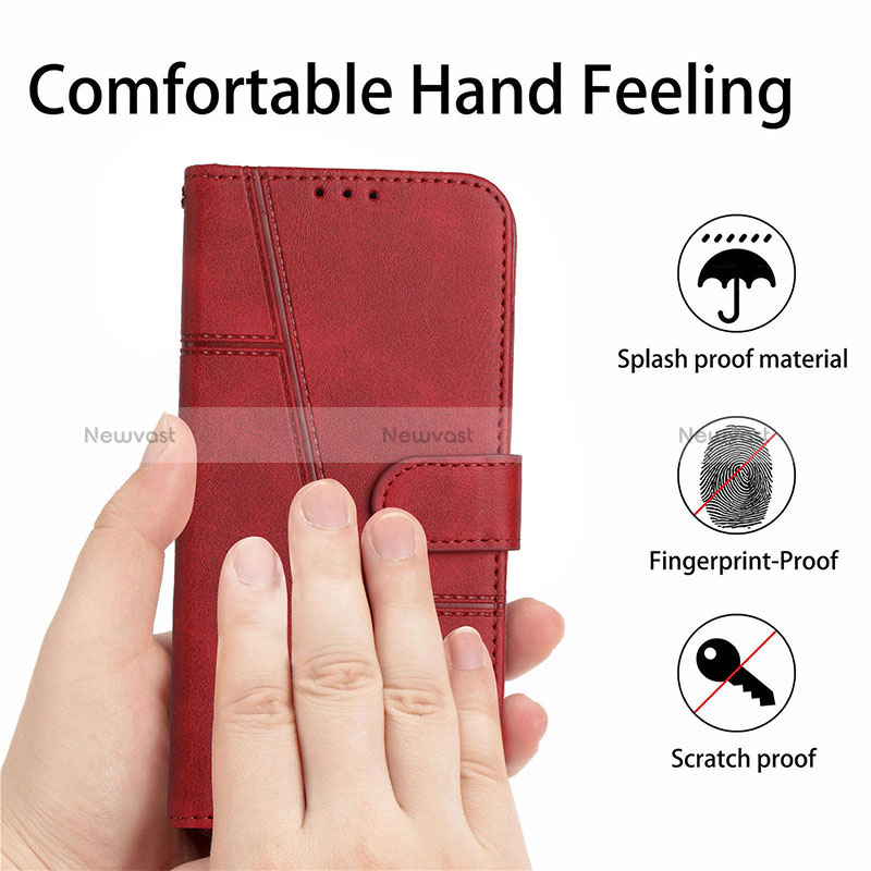 Leather Case Stands Flip Cover Holder Y01X for Xiaomi Redmi 10 Power