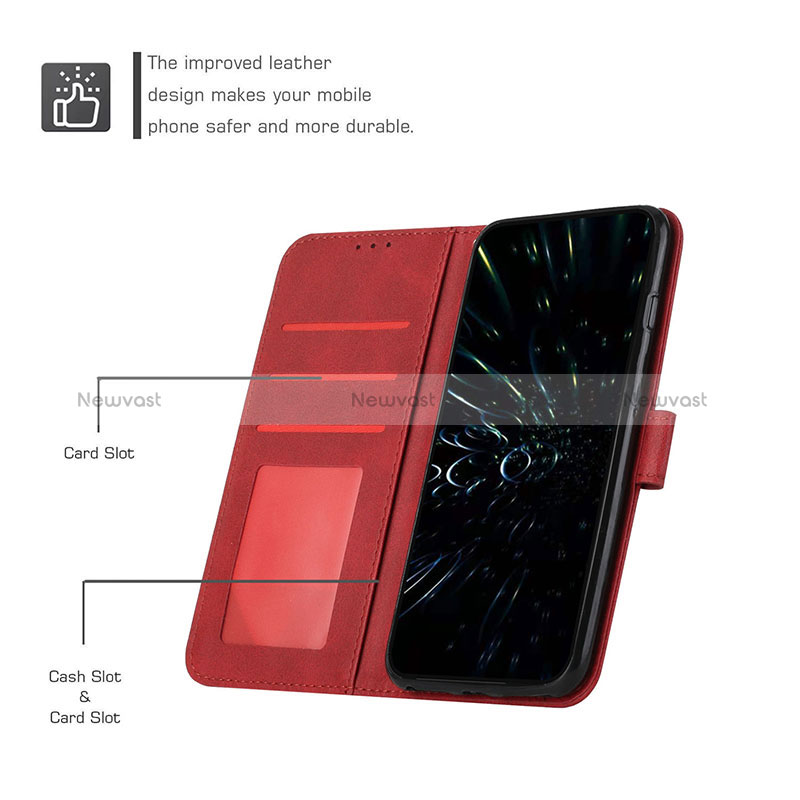 Leather Case Stands Flip Cover Holder Y01X for Xiaomi Redmi 10 Power