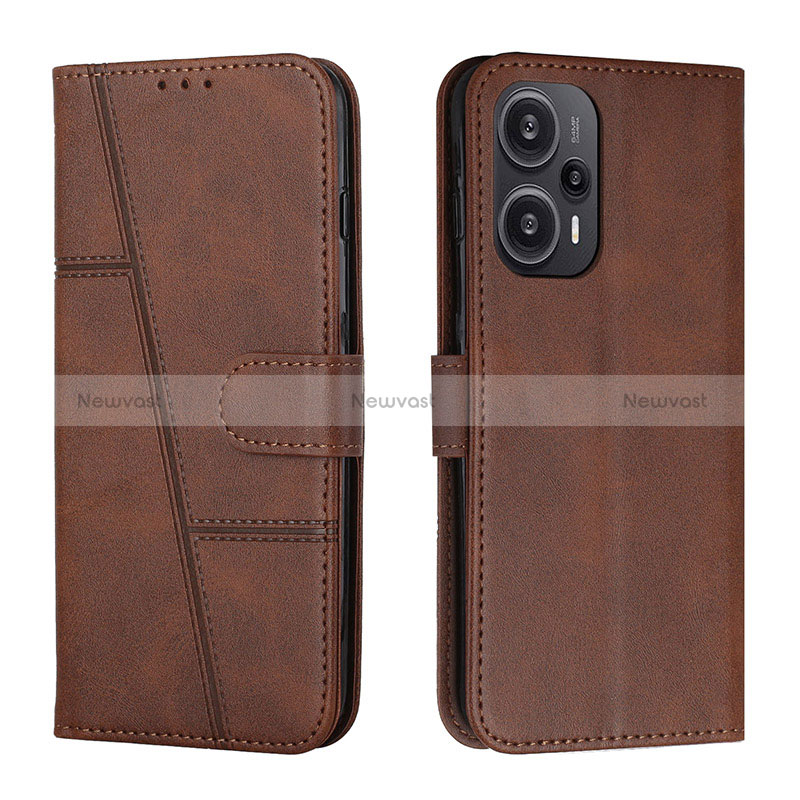 Leather Case Stands Flip Cover Holder Y01X for Xiaomi Redmi Note 12 Turbo 5G
