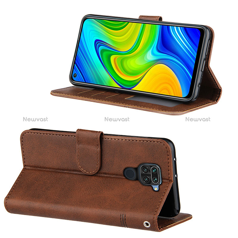 Leather Case Stands Flip Cover Holder Y01X for Xiaomi Redmi Note 9