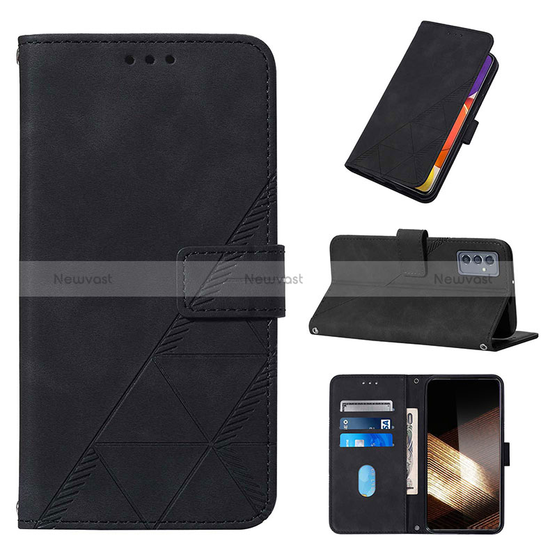 Leather Case Stands Flip Cover Holder Y02B for Samsung Galaxy A15 4G