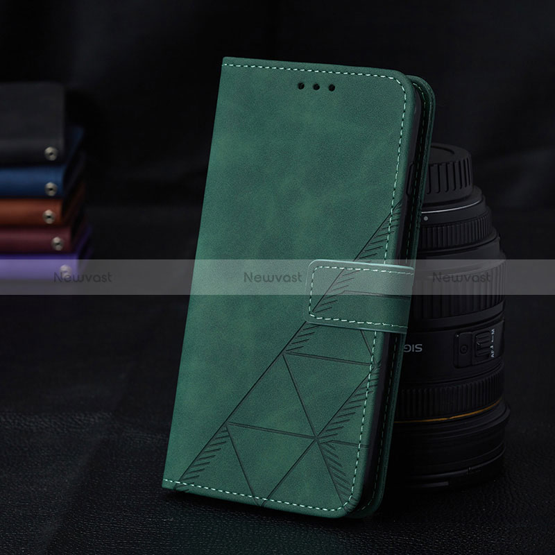 Leather Case Stands Flip Cover Holder Y02B for Samsung Galaxy M12