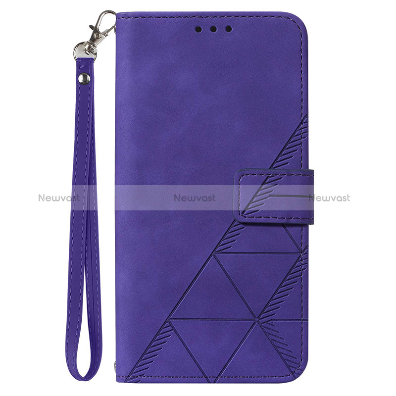 Leather Case Stands Flip Cover Holder Y02B for Samsung Galaxy S20 FE 5G Purple