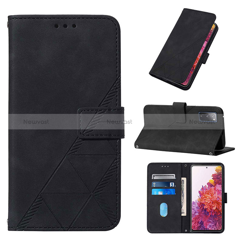 Leather Case Stands Flip Cover Holder Y02B for Samsung Galaxy S20 Lite 5G