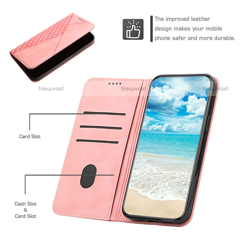 Leather Case Stands Flip Cover Holder Y02X for Motorola Moto E20