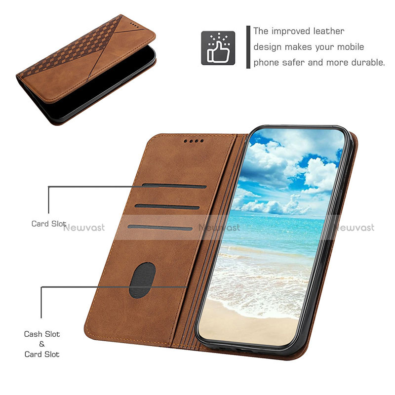 Leather Case Stands Flip Cover Holder Y02X for Motorola Moto G Stylus (2021)