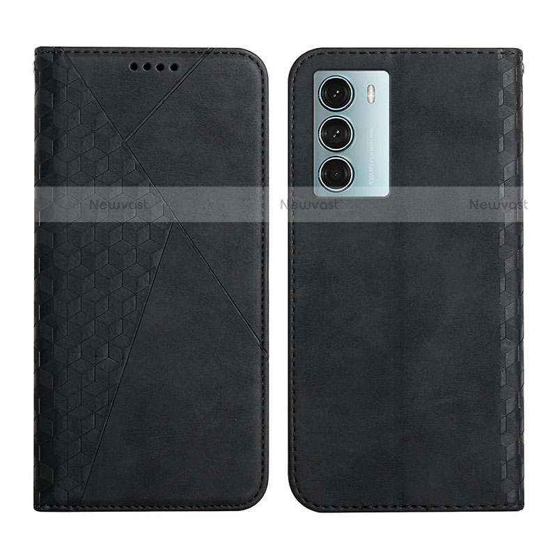 Leather Case Stands Flip Cover Holder Y02X for Motorola Moto G200 5G