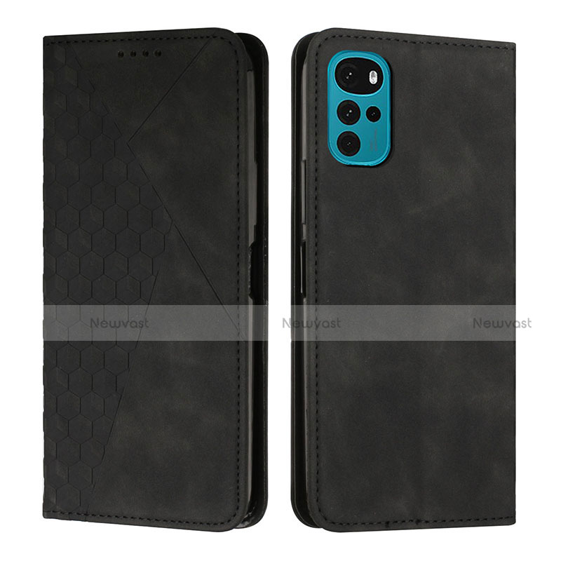 Leather Case Stands Flip Cover Holder Y02X for Motorola Moto G22