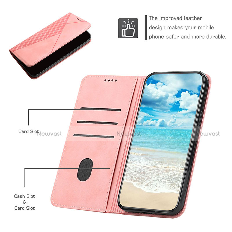 Leather Case Stands Flip Cover Holder Y02X for Motorola Moto G40 Fusion