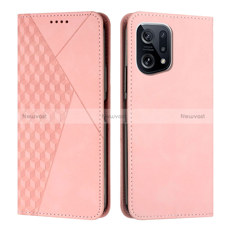 Leather Case Stands Flip Cover Holder Y02X for Oppo Find X5 5G