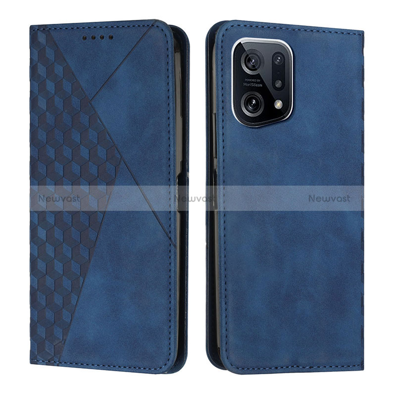 Leather Case Stands Flip Cover Holder Y02X for Oppo Find X5 5G