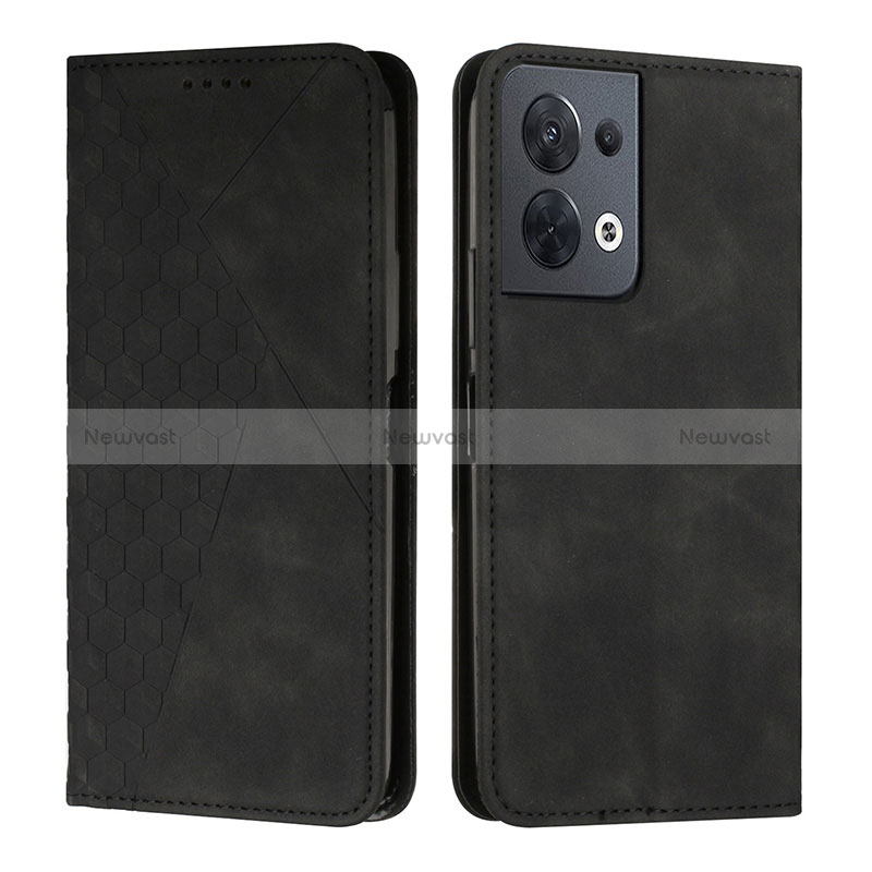 Leather Case Stands Flip Cover Holder Y02X for Oppo Reno8 5G