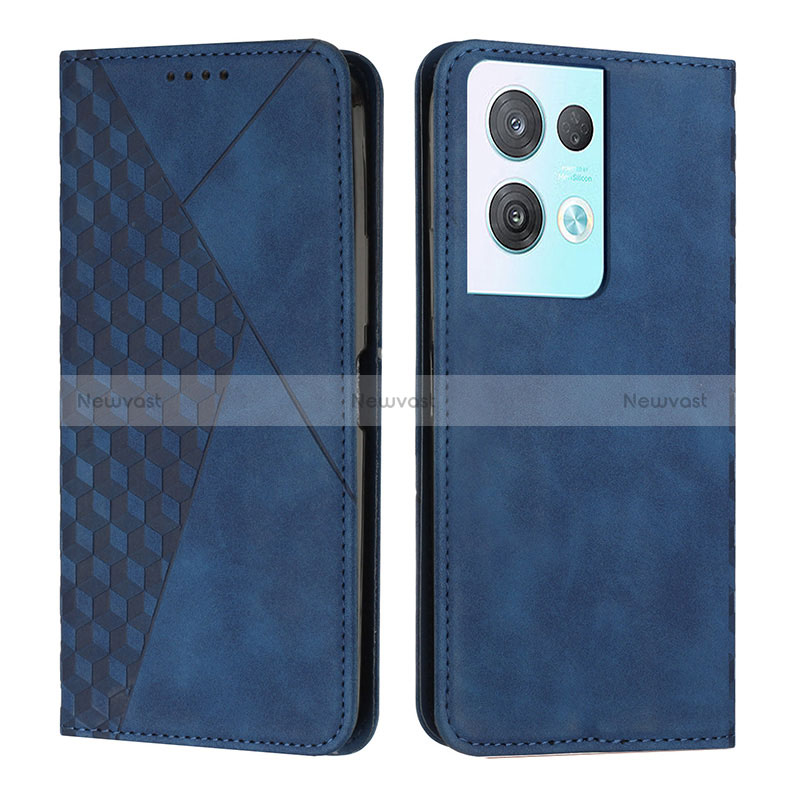 Leather Case Stands Flip Cover Holder Y02X for Oppo Reno8 Pro+ Plus 5G
