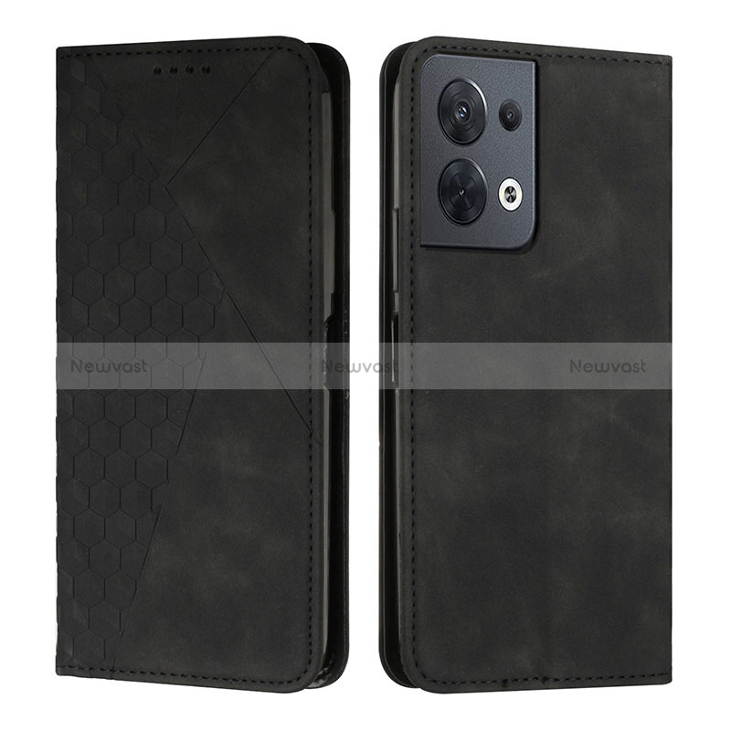 Leather Case Stands Flip Cover Holder Y02X for Oppo Reno9 5G