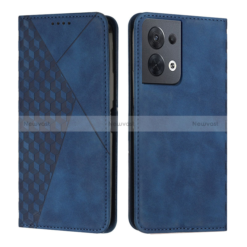 Leather Case Stands Flip Cover Holder Y02X for Oppo Reno9 5G