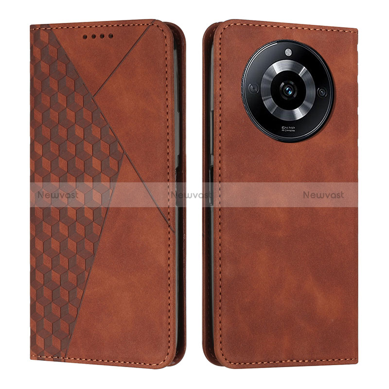 Leather Case Stands Flip Cover Holder Y02X for Realme 11 Pro+ Plus 5G