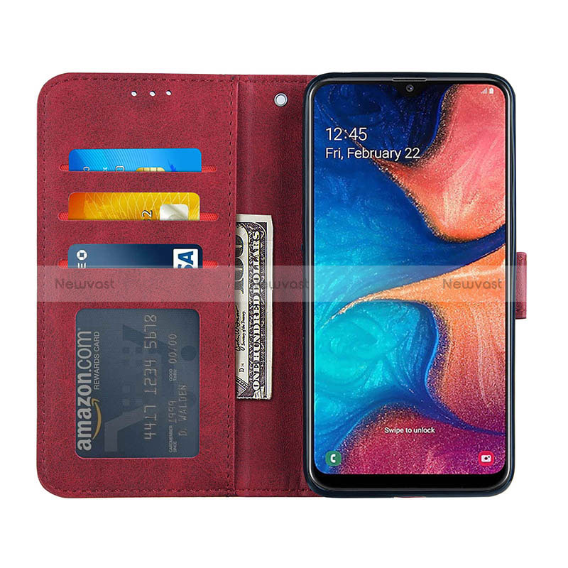 Leather Case Stands Flip Cover Holder Y02X for Samsung Galaxy A30