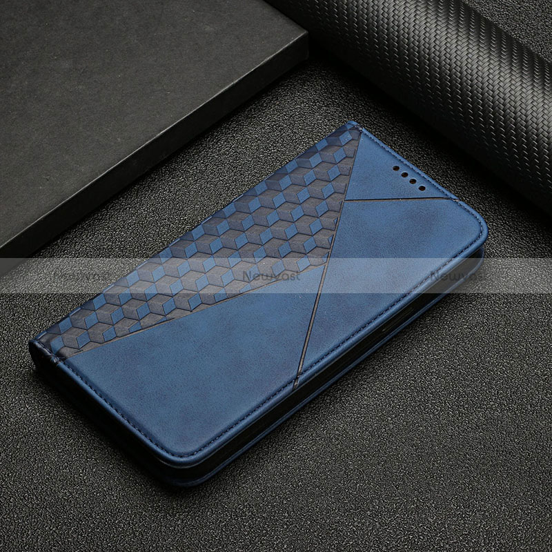 Leather Case Stands Flip Cover Holder Y02X for Samsung Galaxy A51 5G Blue